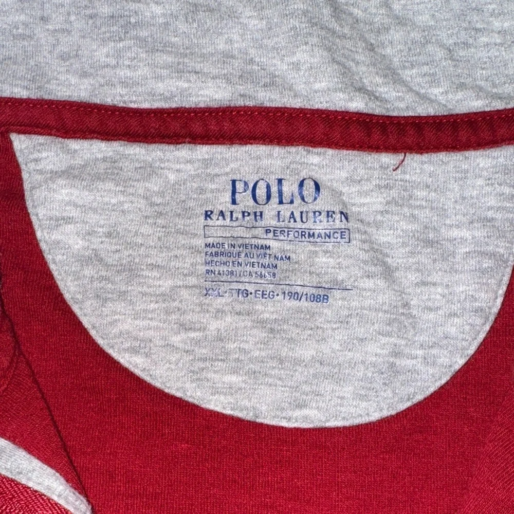 Men’s Polo Ralph‎ Lauren Red Quarter-Zip Pullover XXL